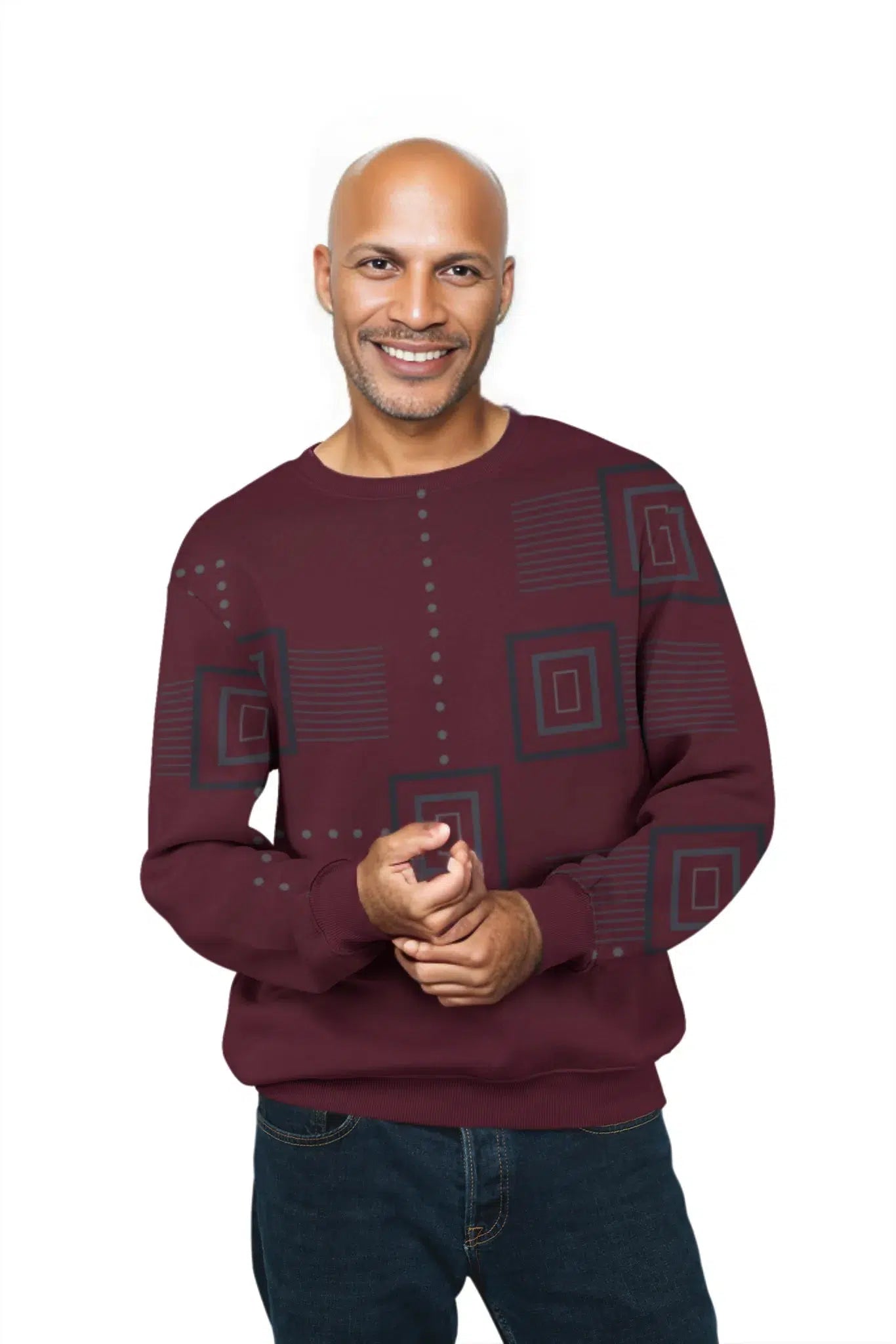African print shirts for men | Merlot