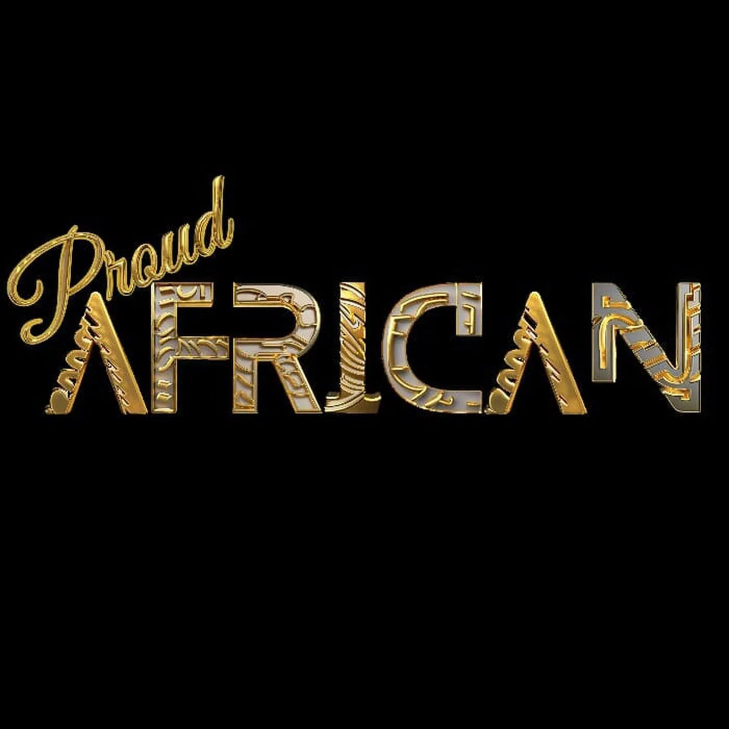Black Culture Clothing | African Pride T Shirt Golden