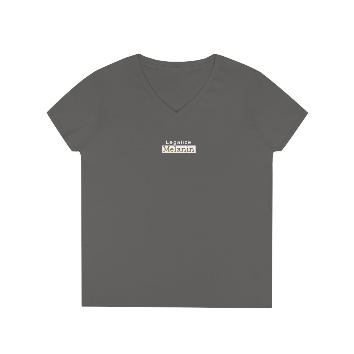 Melanin wear Legalize V Neck Charcoal