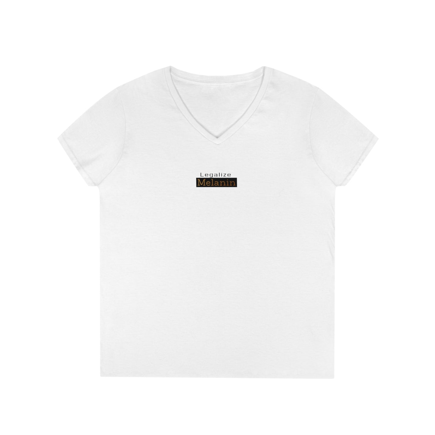 Melanin T Shirt Legalize V Neck white