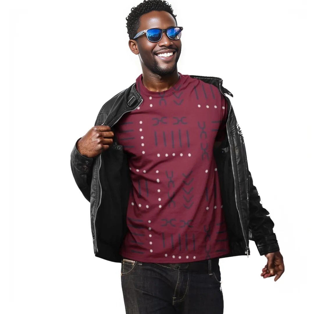 African Print shirt styles for guys Red T-Shirt Inkedjoy