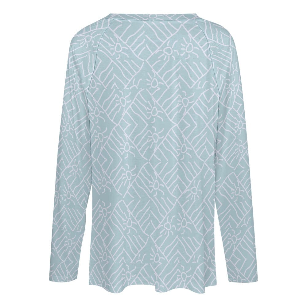 aqua blue tops for ladies