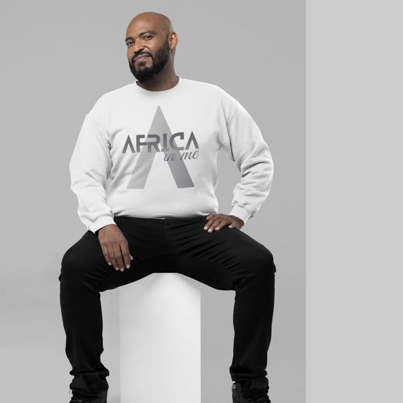 Black History Sweatshirts Superhero Africa in Me Sweatshirt Printify