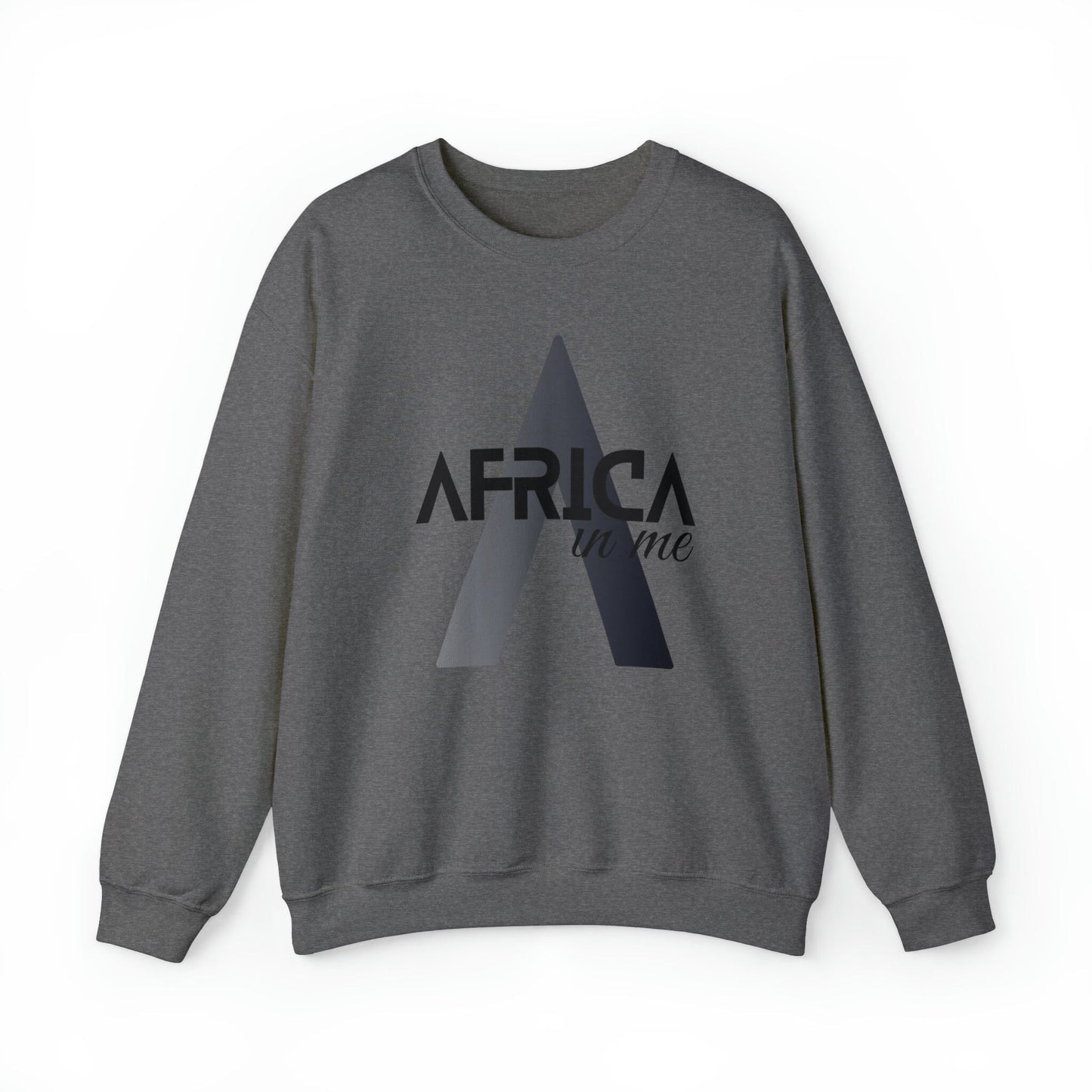 Black History Sweatshirts Superhero Africa in Me Sweatshirt Printify S Graphite Heather
