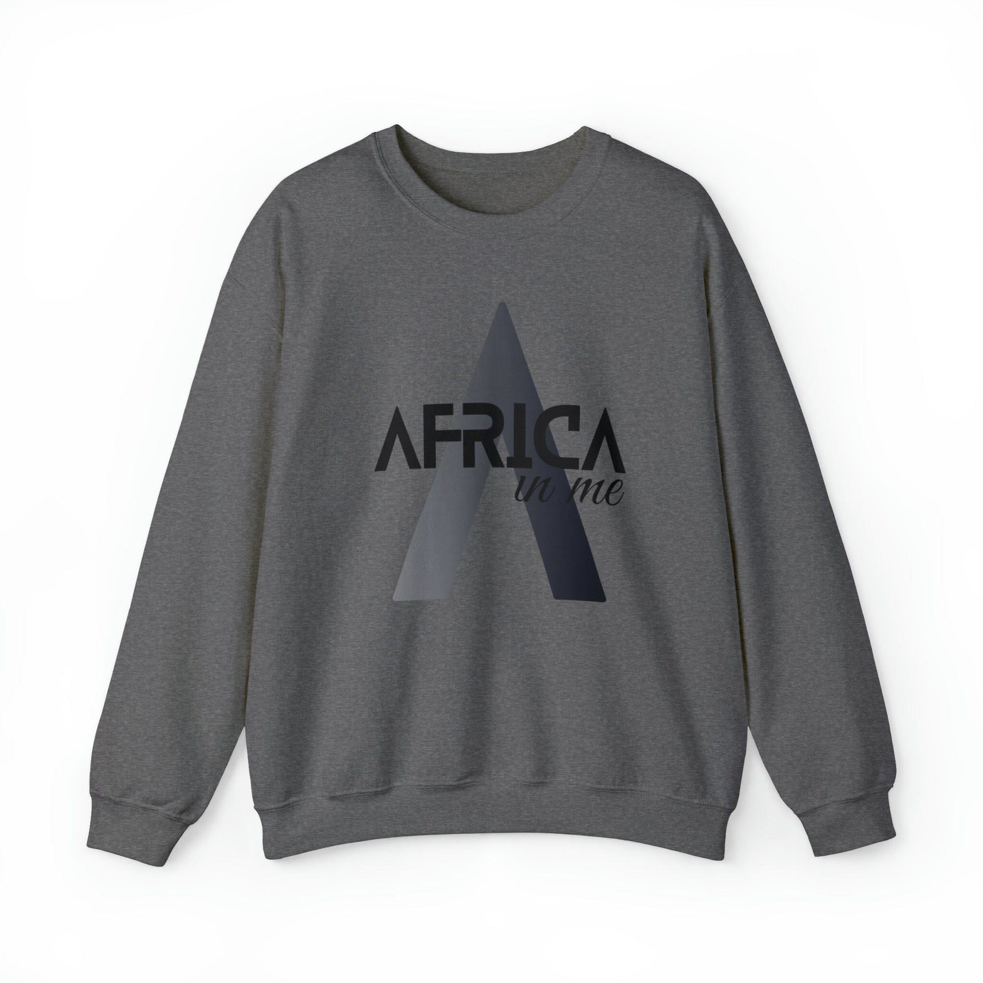 Black History Sweatshirts Superhero Africa in Me Sweatshirt Printify S Graphite Heather