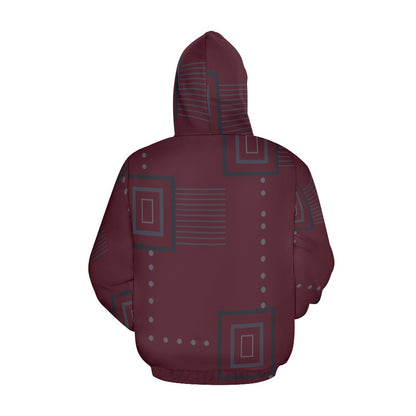 African Hoodie Annatto