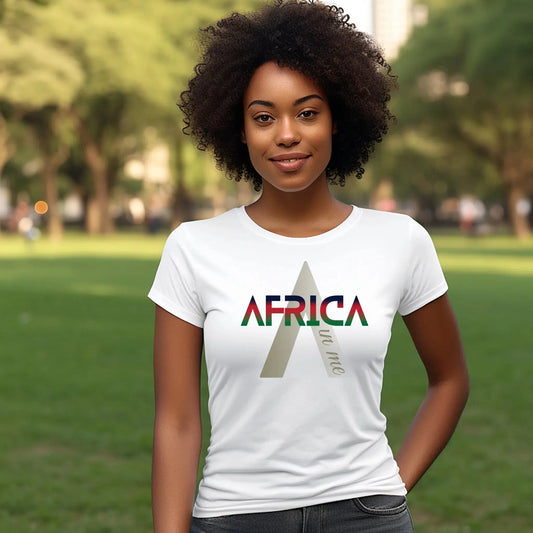 African American T shirts Africa in me tee