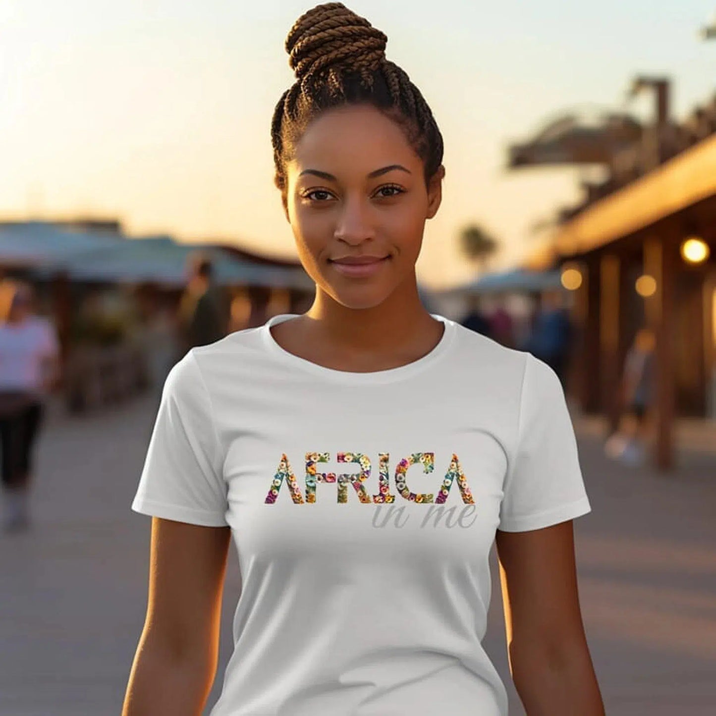 Black History T shirts |Africa in me Flowers T Shirt