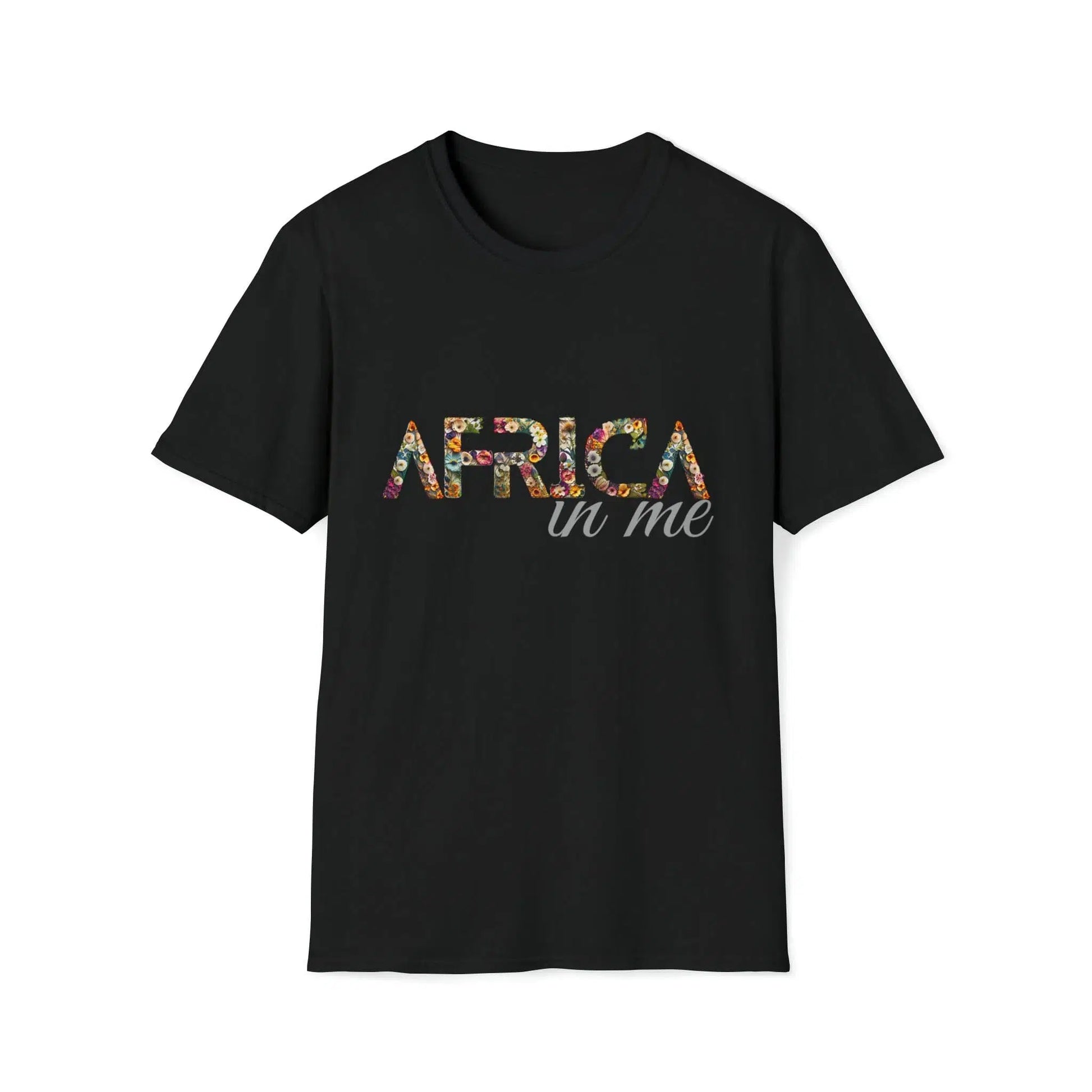 African Black Culture T shirts |Africa in me Flowers T Shirt