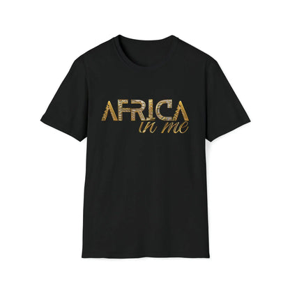 Black History T shirts | Black Culture Africa in me Golden t-shirt