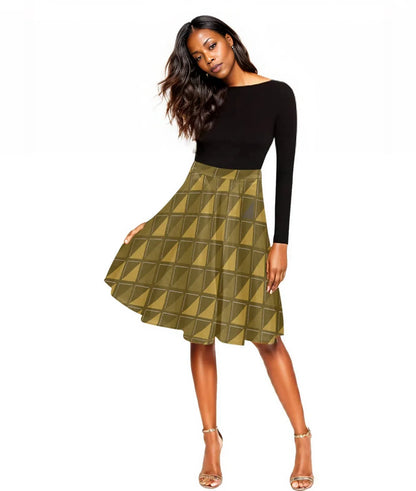 African Print Skirts Flaxen