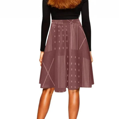 African clothing Plus size Skirts Maroon