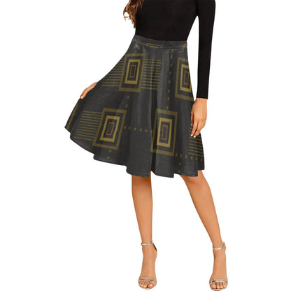 African Print Skirts Umber