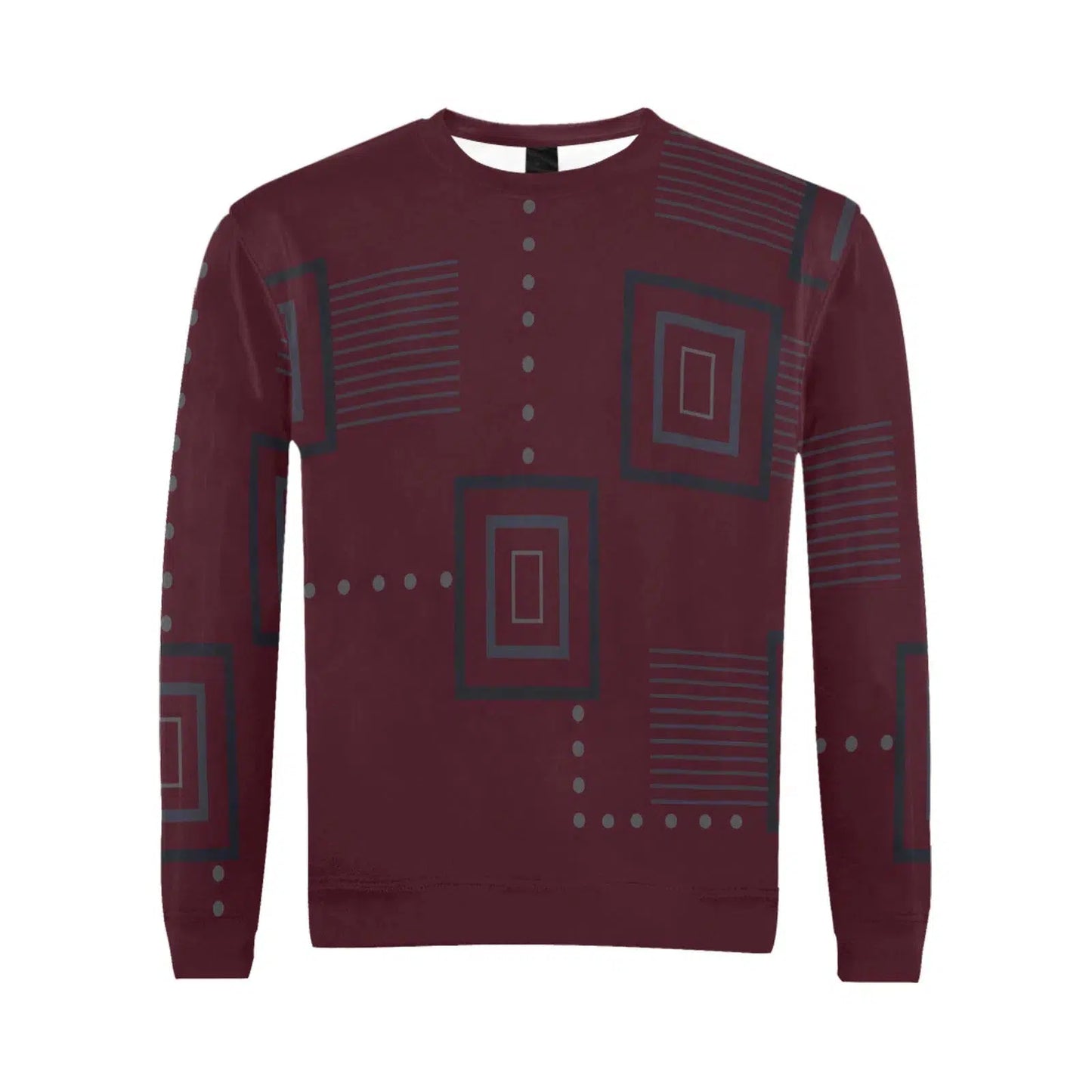 mens African style African print shirts for guys | Merlot