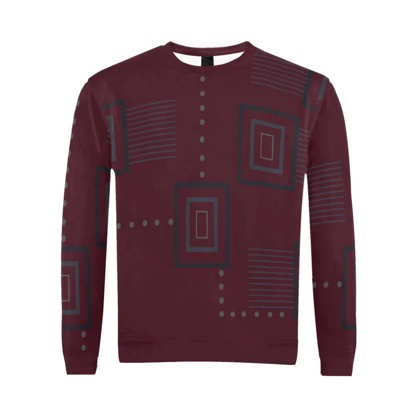 mens African style African print shirts for guys | Merlot