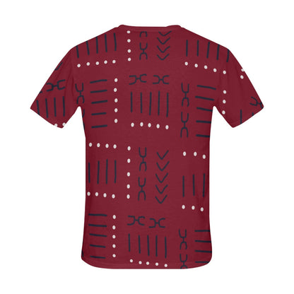 African Print shirt styles for guys Red T-Shirt Inkedjoy 