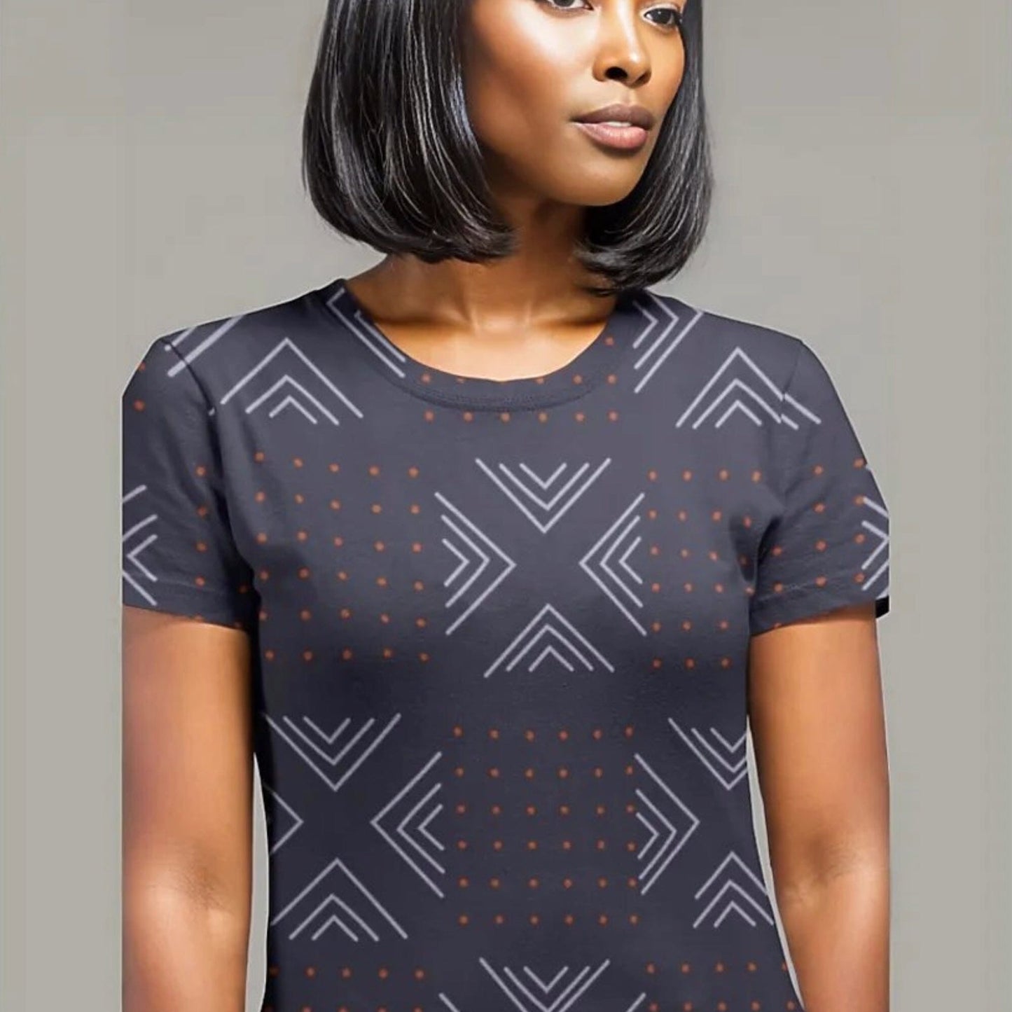 African print shirts for ladies: Embrace the best of both worlds T-Shirt Inkedjoy 