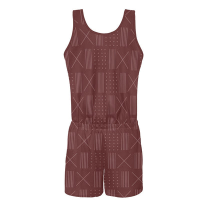 African print short romper africainme.com